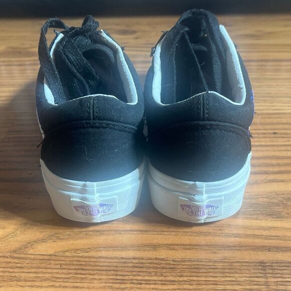 Vans Old Skool Cultivate Care Classic Embroidered Black Sneakers Kicks - Picture 5 of 11